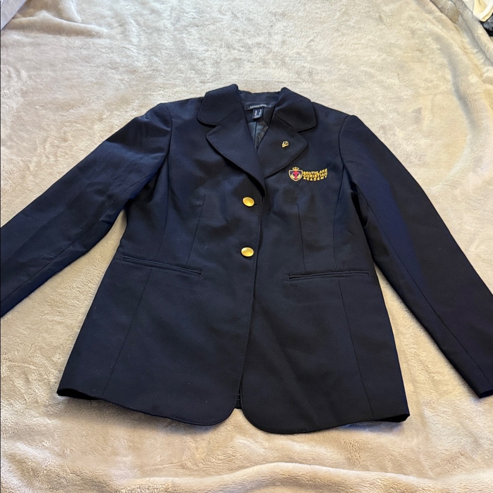 VTG Lands' End Dark Blue Blazer with Gold Buttons